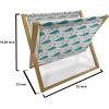 Ambesonne Floral Magazine and Book Holder, Romantic Roses Leaves Rosebuds Valentine’s Day Sketch Repetitive Pattern, Floor Rack Decor for Interior of Home & Office, 22″ x 19″, Pastel Pink and Rose(Dark Seafoam Marigold)