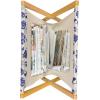 Ambesonne Floral Magazine and Book Holder, Romantic Roses Leaves Rosebuds Valentine’s Day Sketch Repetitive Pattern, Floor Rack Decor for Interior of Home & Office, 22″ x 19″, Pastel Pink and Rose(Pale Grey and Dark Lavender)