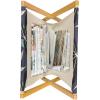 Ambesonne Floral Magazine and Book Holder, Romantic Roses Leaves Rosebuds Valentine’s Day Sketch Repetitive Pattern, Floor Rack Decor for Interior of Home & Office, 22″ x 19″, Pastel Pink and Rose(Cadet Blue Dark Indigo)