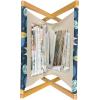 Ambesonne Floral Magazine and Book Holder, Romantic Roses Leaves Rosebuds Valentine’s Day Sketch Repetitive Pattern, Floor Rack Decor for Interior of Home & Office, 22″ x 19″, Pastel Pink and Rose(Mustard Deep Sky Blue)