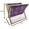 Ambesonne Floral Magazine and Book Holder, Romantic Roses Leaves Rosebuds Valentine’s Day Sketch Repetitive Pattern, Floor Rack Decor for Interior of Home & Office, 22″ x 19″, Pastel Pink and Rose(Quartz Marigold)