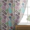 Ambesonne Hipster Tulle Curtains with Rod Pocket, Woman Clothing and Accessories Pattern in Sketchy Style Fashion and Glamor Theme, Sheer Drape for Wedding Party 2 Panels, 108″ x 90″, Multicolor