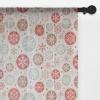 Ambesonne Indie Tulle Curtains with Rod Pocket, Hipster Fashion Themed Pattern Clothing Accessories and Sketchy Art, Sheer Drape for Wedding Party 2 Panels, 108″ x 54″, Seafoam Orange Black(Ruby Pale Grey)