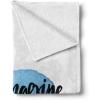 Ambesonne Inspirational Throw Blanket, Words Just Imagine on Watercolor Effect Drop for Work Office Home, Flannel Fleece Accent Piece Soft Couch Cover for Adults, 60″ x 80″, Blue Black and White(Blue Black and White)