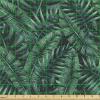 Ambesonne Kiss Fabric by The Yard, Red Woman Lips Kiss Marks Pattern Romance Feminine Graphic Valentines Day, Stretch Knit Fabric for Clothing Sewing and Arts Crafts, 1 Yard, Vermilion Ivory(Green Black)