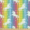 Ambesonne Kiss Fabric by The Yard, Red Woman Lips Kiss Marks Pattern Romance Feminine Graphic Valentines Day, Stretch Knit Fabric for Clothing Sewing and Arts Crafts, 1 Yard, Vermilion Ivory(Pink Yellow)