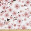 Ambesonne Kiss Fabric by The Yard, Red Woman Lips Kiss Marks Pattern Romance Feminine Graphic Valentines Day, Stretch Knit Fabric for Clothing Sewing and Arts Crafts, 1 Yard, Vermilion Ivory(Dark Taupe and Rose)
