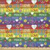 Ambesonne Kiss Fabric by The Yard, Red Woman Lips Kiss Marks Pattern Romance Feminine Graphic Valentines Day, Stretch Knit Fabric for Clothing Sewing and Arts Crafts, 1 Yard, Vermilion Ivory(Rainbow Multicolor)