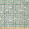 Ambesonne Kiss Fabric by The Yard, Red Woman Lips Kiss Marks Pattern Romance Feminine Graphic Valentines Day, Stretch Knit Fabric for Clothing Sewing and Arts Crafts, 1 Yard, Vermilion Ivory(Soft Grey)