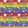 Ambesonne Kiss Fabric by The Yard, Red Woman Lips Kiss Marks Pattern Romance Feminine Graphic Valentines Day, Stretch Knit Fabric for Clothing Sewing and Arts Crafts, 1 Yard, Vermilion Ivory(Rainbow Multicolor)