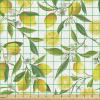 Ambesonne Kiss Fabric by The Yard, Red Woman Lips Kiss Marks Pattern Romance Feminine Graphic Valentines Day, Stretch Knit Fabric for Clothing Sewing and Arts Crafts, 1 Yard, Vermilion Ivory(Mustard Green)
