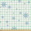 Ambesonne Kiss Fabric by The Yard, Red Woman Lips Kiss Marks Pattern Romance Feminine Graphic Valentines Day, Stretch Knit Fabric for Clothing Sewing and Arts Crafts, 1 Yard, Vermilion Ivory(Blue White)