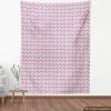 Ambesonne Kiss Fabric by The Yard, Red Woman Lips Kiss Marks Pattern Romance Feminine Graphic Valentines Day, Stretch Knit Fabric for Clothing Sewing and Arts Crafts, 1 Yard, Vermilion Ivory(Pink White)