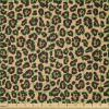 Ambesonne Kiss Fabric by The Yard, Red Woman Lips Kiss Marks Pattern Romance Feminine Graphic Valentines Day, Stretch Knit Fabric for Clothing Sewing and Arts Crafts, 1 Yard, Vermilion Ivory(Orange and Black)