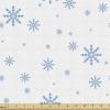 Ambesonne Kiss Fabric by The Yard, Red Woman Lips Kiss Marks Pattern Romance Feminine Graphic Valentines Day, Stretch Knit Fabric for Clothing Sewing and Arts Crafts, 1 Yard, Vermilion Ivory(Blue White)