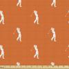 Ambesonne Kiss Fabric by The Yard, Red Woman Lips Kiss Marks Pattern Romance Feminine Graphic Valentines Day, Stretch Knit Fabric for Clothing Sewing and Arts Crafts, 1 Yard, Vermilion Ivory(Vermilion White)