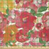 Ambesonne Kiss Fabric by The Yard, Red Woman Lips Kiss Marks Pattern Romance Feminine Graphic Valentines Day, Stretch Knit Fabric for Clothing Sewing and Arts Crafts, 1 Yard, Vermilion Ivory(Dark Pink Orange)