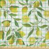 Ambesonne Kiss Fabric by The Yard, Red Woman Lips Kiss Marks Pattern Romance Feminine Graphic Valentines Day, Stretch Knit Fabric for Clothing Sewing and Arts Crafts, 1 Yard, Vermilion Ivory(Mustard Green)