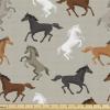 Ambesonne Kiss Fabric by The Yard, Red Woman Lips Kiss Marks Pattern Romance Feminine Graphic Valentines Day, Stretch Knit Fabric for Clothing Sewing and Arts Crafts, 1 Yard, Vermilion Ivory(Taupe)