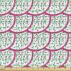 Ambesonne Kiss Fabric by The Yard, Red Woman Lips Kiss Marks Pattern Romance Feminine Graphic Valentines Day, Stretch Knit Fabric for Clothing Sewing and Arts Crafts, 1 Yard, Vermilion Ivory(Pink White)