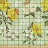 Ambesonne Kiss Fabric by The Yard, Red Woman Lips Kiss Marks Pattern Romance Feminine Graphic Valentines Day, Stretch Knit Fabric for Clothing Sewing and Arts Crafts, 1 Yard, Vermilion Ivory(Yellow Green)
