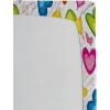 Ambesonne Love Fitted Sheet, Colorful Hearts and Butterflies Silhouettes Doodle Style Happy Valentines Day Pattern, Bed Cover with All-Round Elastic Deep Pocket for Comfort, Queen Size, Multicolor(Multicolor)