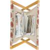 Ambesonne Love Magazine and Book Holder, Romance of The Roses Valentine’s Day Vintage Spring Season Pattern Illustration, Floor Rack Decor for Interior of Home & Office, 22″ x 19″, Rose Dark Pink(Beige and Burnt Orange)