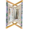 Ambesonne Love Magazine and Book Holder, Romance of The Roses Valentine’s Day Vintage Spring Season Pattern Illustration, Floor Rack Decor for Interior of Home & Office, 22″ x 19″, Rose Dark Pink(Lavender Sea Green and Green)