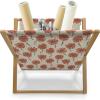 Ambesonne Love Magazine and Book Holder, Romance of The Roses Valentine’s Day Vintage Spring Season Pattern Illustration, Floor Rack Decor for Interior of Home & Office, 22″ x 19″, Rose Dark Pink(Beige and Burnt Orange)
