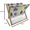 Ambesonne Love Magazine and Book Holder, Romance of The Roses Valentine’s Day Vintage Spring Season Pattern Illustration, Floor Rack Decor for Interior of Home & Office, 22″ x 19″, Rose Dark Pink(White Yellow Black)