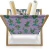 Ambesonne Love Magazine and Book Holder, Romance of The Roses Valentine’s Day Vintage Spring Season Pattern Illustration, Floor Rack Decor for Interior of Home & Office, 22″ x 19″, Rose Dark Pink(Lavender Sea Green and Green)