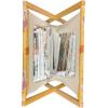 Ambesonne Love Magazine and Book Holder, Romance of The Roses Valentine’s Day Vintage Spring Season Pattern Illustration, Floor Rack Decor for Interior of Home & Office, 22″ x 19″, Rose Dark Pink(Pale Orange and Pale Fuchsia)