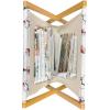 Ambesonne Pearls Magazine and Book Holder, Bow Ties with Hearts Feminine Valentines Day Romantic Theme with Dotted Background, Floor Rack Decor for Interior of Home & Office, 22″ x 19″, Pink Black(Ruby Black White)