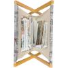 Ambesonne Pearls Magazine and Book Holder, Bow Ties with Hearts Feminine Valentines Day Romantic Theme with Dotted Background, Floor Rack Decor for Interior of Home & Office, 22″ x 19″, Pink Black(Red Black Grey)
