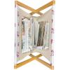 Ambesonne Pearls Magazine and Book Holder, Bow Ties with Hearts Feminine Valentines Day Romantic Theme with Dotted Background, Floor Rack Decor for Interior of Home & Office, 22″ x 19″, Pink Black(Hot Pink White)