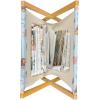 Ambesonne Pearls Magazine and Book Holder, Bow Ties with Hearts Feminine Valentines Day Romantic Theme with Dotted Background, Floor Rack Decor for Interior of Home & Office, 22″ x 19″, Pink Black(Pale Blue Cinnamon)