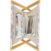 Ambesonne Pearls Magazine and Book Holder, Bow Ties with Hearts Feminine Valentines Day Romantic Theme with Dotted Background, Floor Rack Decor for Interior of Home & Office, 22″ x 19″, Pink Black(Rose Black White)