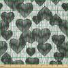 Ambesonne Romantic Fabric by The Yard, Gothic Hearts Tattoo Style Valentine’s Love Graffiti Grunge Illustration, Stretch Knit Fabric for Clothing Sewing and Arts Crafts, 5 Yards, Pale Grey Black(Pale Grey Black)