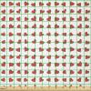 Ambesonne Romantic Fabric by The Yard, Heart Pattern Lovers Valentines Day Honeymoon Girls Doodle Design, Stretch Knit Fabric for Clothing Sewing and Arts Crafts, 5 Yards, Orange White(Orange White)