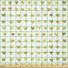 Ambesonne Romantic Fabric by The Yard, Watercolor Golden Yellow Toned Hearts Lovers Valentines Day Design Pattern, Stretch Knit Fabric for Clothing Sewing and Arts Crafts, 5 Yards, Pale Coffee White(Pale Coffee White)