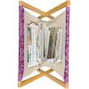 Ambesonne Romantic Magazine and Book Holder, Valentine’s Day Couple Tango Dancing on Stage Lovers Celebration Wedding, Floor Rack Decor for Interior of Home & Office, 22″ x 19″, Red Grey Slate Blue(Dark Magenta Pale Fuchsia)