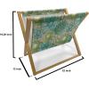 Ambesonne Romantic Magazine and Book Holder, Valentine’s Day Couple Tango Dancing on Stage Lovers Celebration Wedding, Floor Rack Decor for Interior of Home & Office, 22″ x 19″, Red Grey Slate Blue(Turquoise Beige Green)