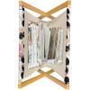 Ambesonne Romantic Magazine and Book Holder, Valentine’s Day Couple Tango Dancing on Stage Lovers Celebration Wedding, Floor Rack Decor for Interior of Home & Office, 22″ x 19″, Red Grey Slate Blue(Peach Pink Charcoal Grey)