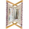 Ambesonne Romantic Magazine and Book Holder, Valentine’s Day Couple Tango Dancing on Stage Lovers Celebration Wedding, Floor Rack Decor for Interior of Home & Office, 22″ x 19″, Red Grey Slate Blue(Maroon Peach Coral)