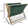 Ambesonne Romantic Magazine and Book Holder, Valentine’s Day Couple Tango Dancing on Stage Lovers Celebration Wedding, Floor Rack Decor for Interior of Home & Office, 22″ x 19″, Red Grey Slate Blue(Emerald and Sea Green)