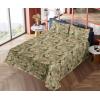 Ambesonne Spring Floral Sheet Set, Valentine’s Day Concept Romantic Garden Flowers with Leaves Greenery, Fitted and Flat Sheet with Pillowcases Bedding Accent 4 Piece Set, Queen, Seafoam Peach White(Khaki Blush and Green)