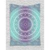 Ambesonne Blue and Purple Tapestry, Mandala Ombre Eastern Mystic Abstract Old Fashion Bohemian Native Cosmos Art, Wall Hanging for Bedroom Living Room Dorm Decor, 60″ X 80″, Purple
