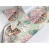 Ambesonne Floral Bed Runner Set, Valentine’s Day Theme Flowers Vintage Botanical Nature Ornament Art, Decorative Bedding Scarf and a Pillow Sham for Hotels Homes, Twin, Dark Coral and Fern Green(Pale Green Rose and Pink)