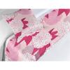Ambesonne Floral Bed Runner Set, Valentine’s Day Theme Flowers Vintage Botanical Nature Ornament Art, Decorative Bedding Scarf and a Pillow Sham for Hotels Homes, Twin, Dark Coral and Fern Green(Dark Pink White and Blush)