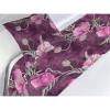 Ambesonne Floral Bed Runner Set, Valentine’s Day Theme Vintage Style Romantic Roses Pattern Plot, Decorative Bedding Scarf and a Pillow Sham for Hotels Homes, Twin, Dark Fuchsia and Slate Blue(Dark Magenta and Purple)
